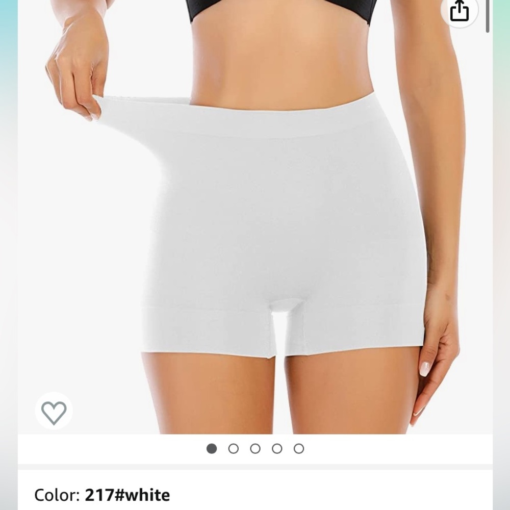 NWT white spandex shorts